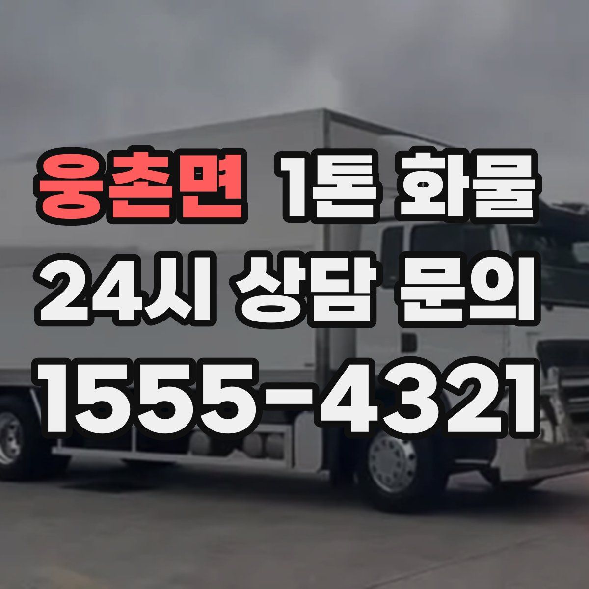웅촌면 1톤 화물