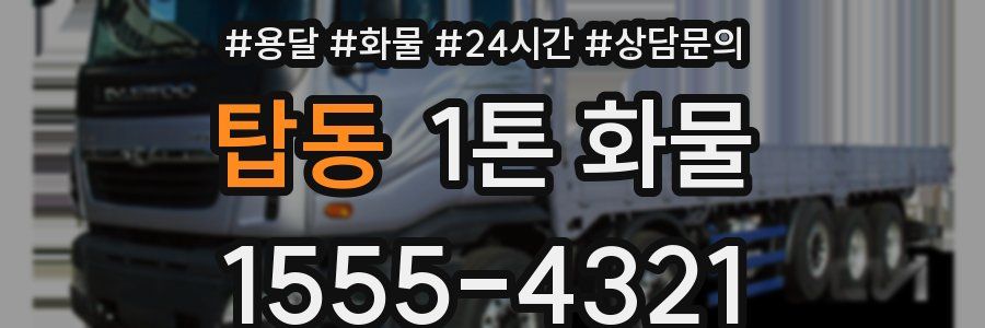 탑동 1톤 화물