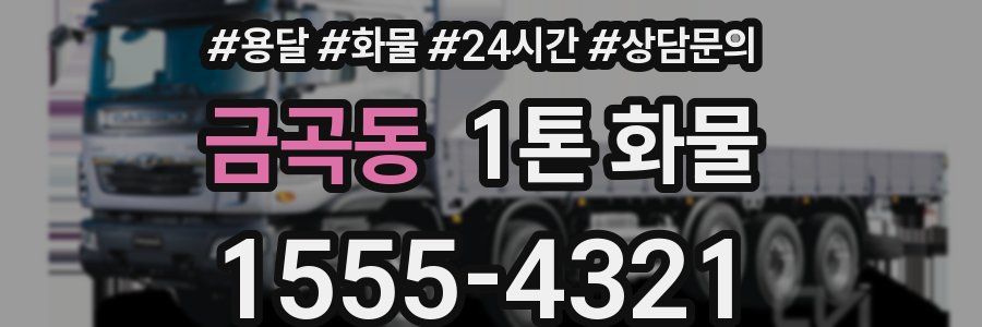 금곡동 1톤 화물