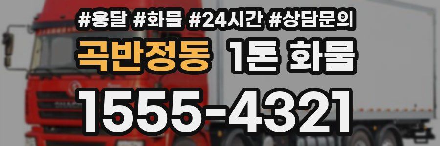곡반정동 1톤 화물