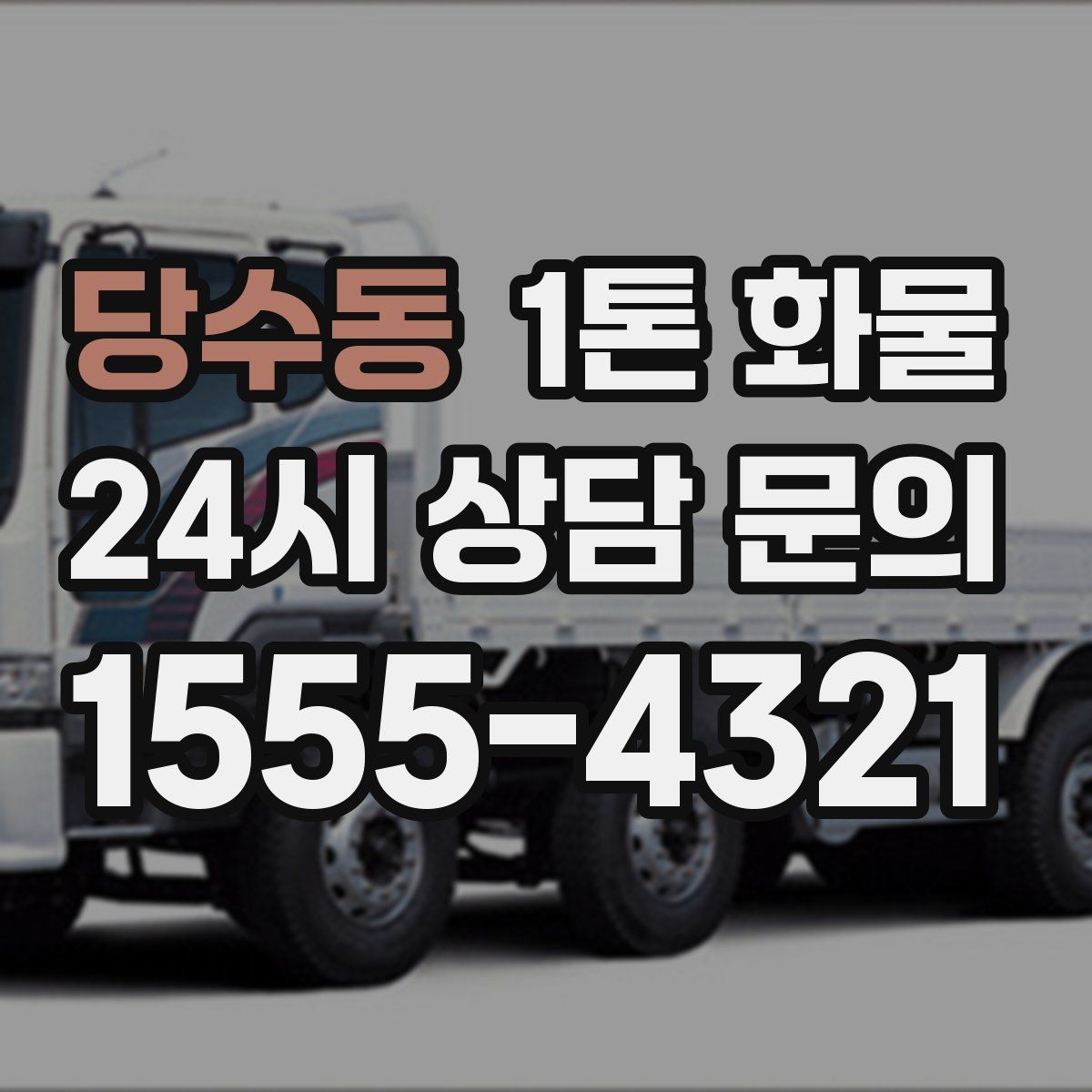 당수동 1톤 화물