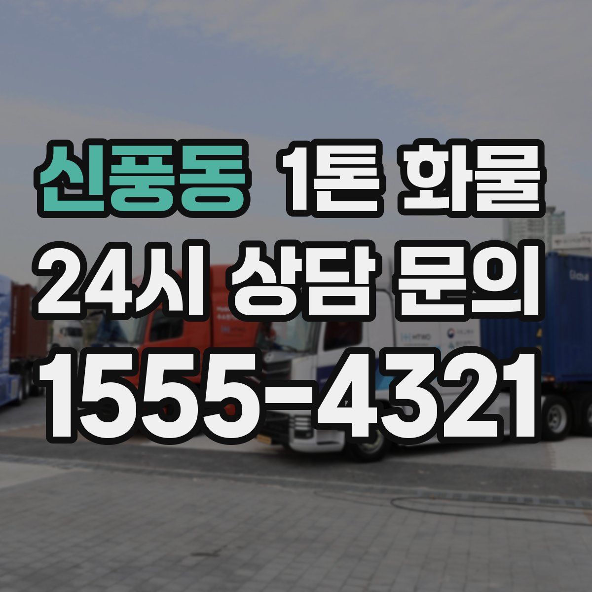 신풍동 1톤 화물