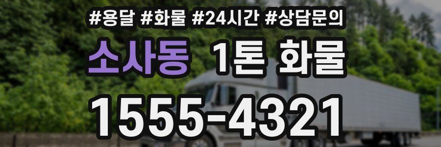 소사동 1톤 화물