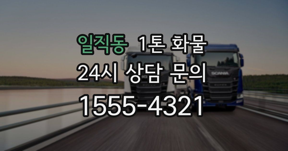 일직동 1톤 화물