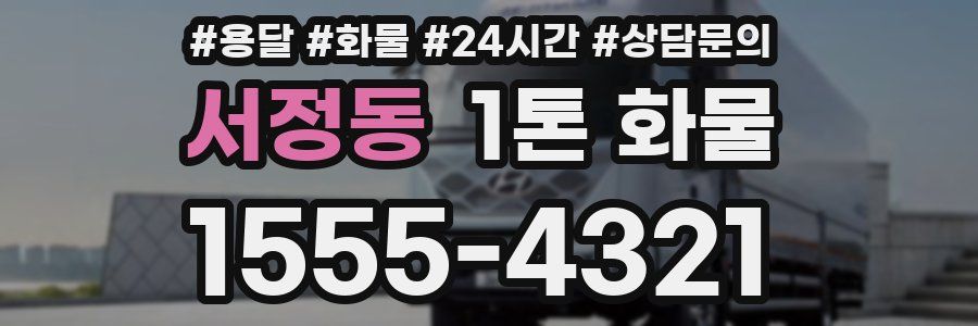 서정동 1톤 화물