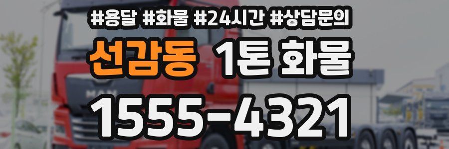 선감동 1톤 화물