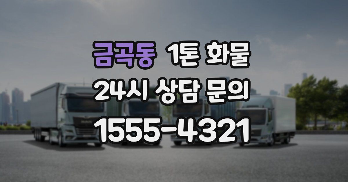 금곡동 1톤 화물