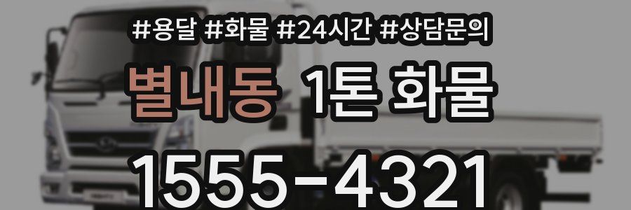 별내동 1톤 화물