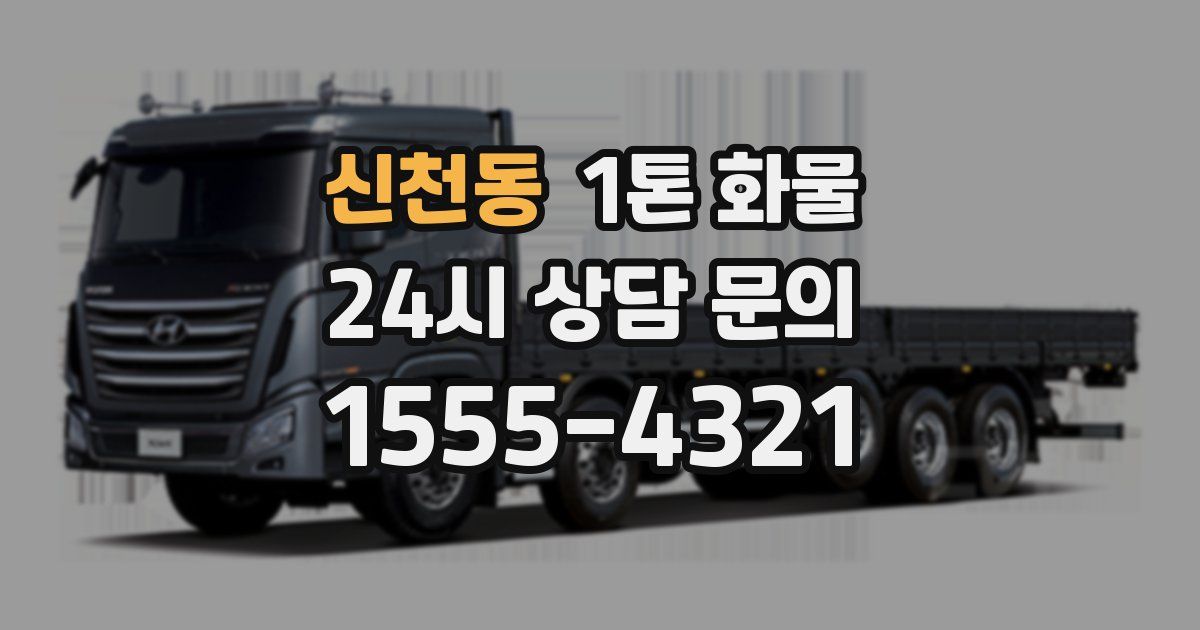 신천동 1톤 화물