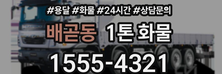 배곧동 1톤 화물