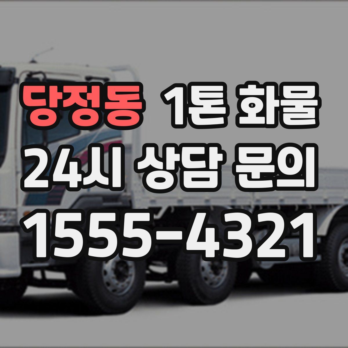 당정동 1톤 화물