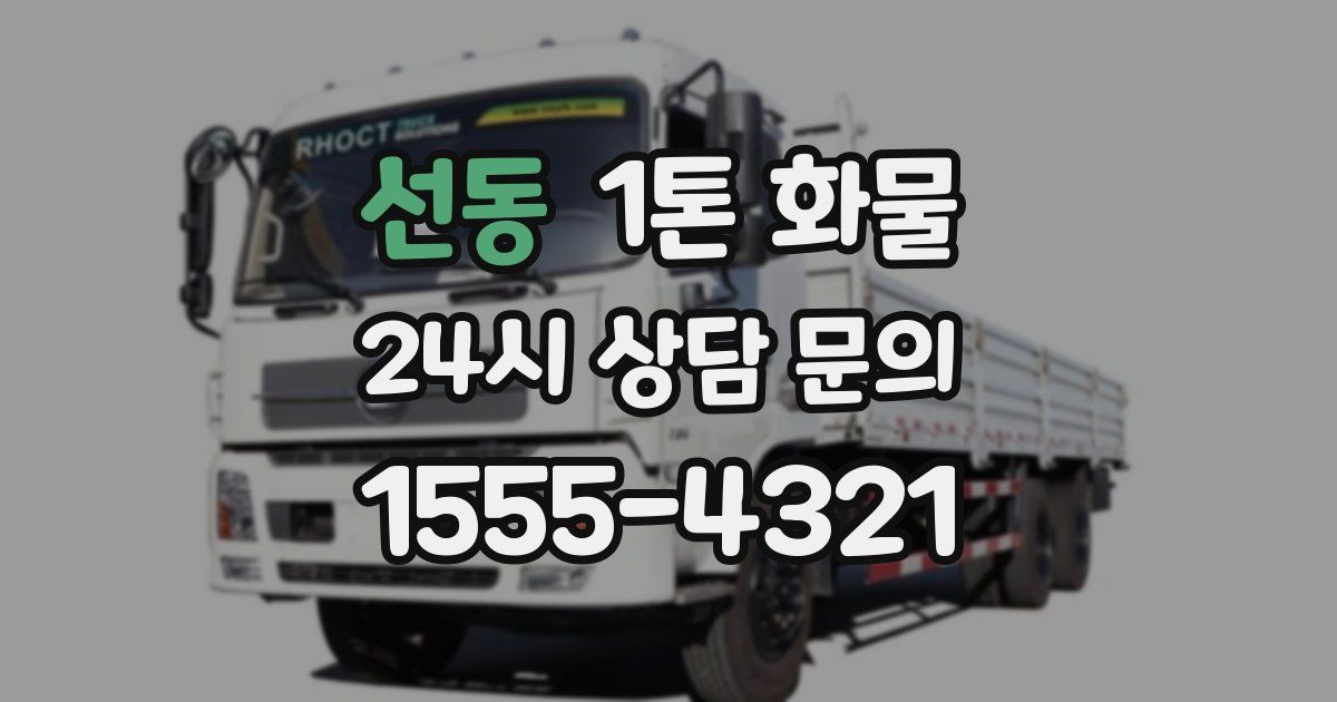 선동 1톤 화물