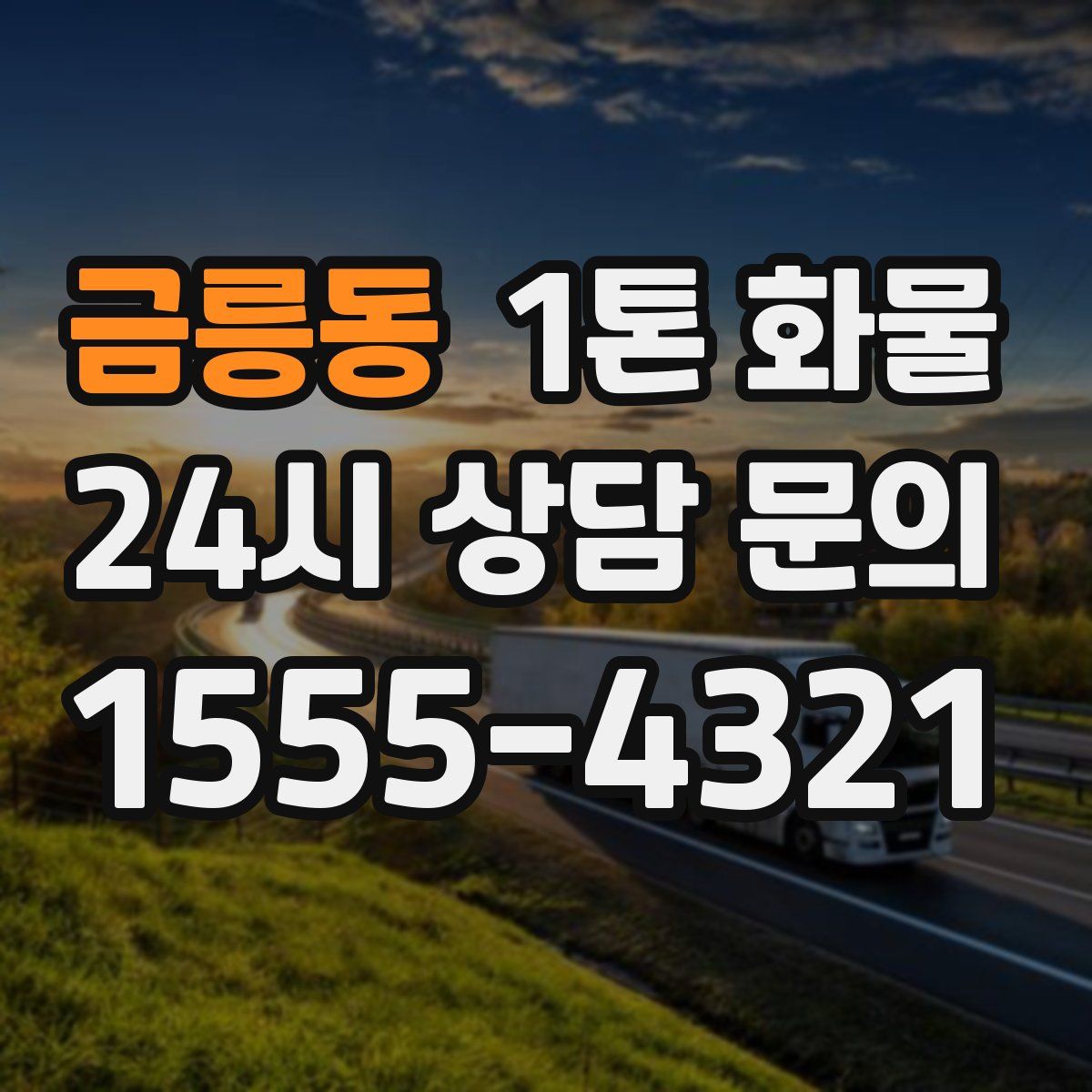 금릉동 1톤 화물