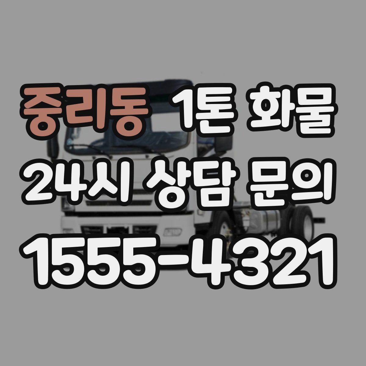 중리동 1톤 화물