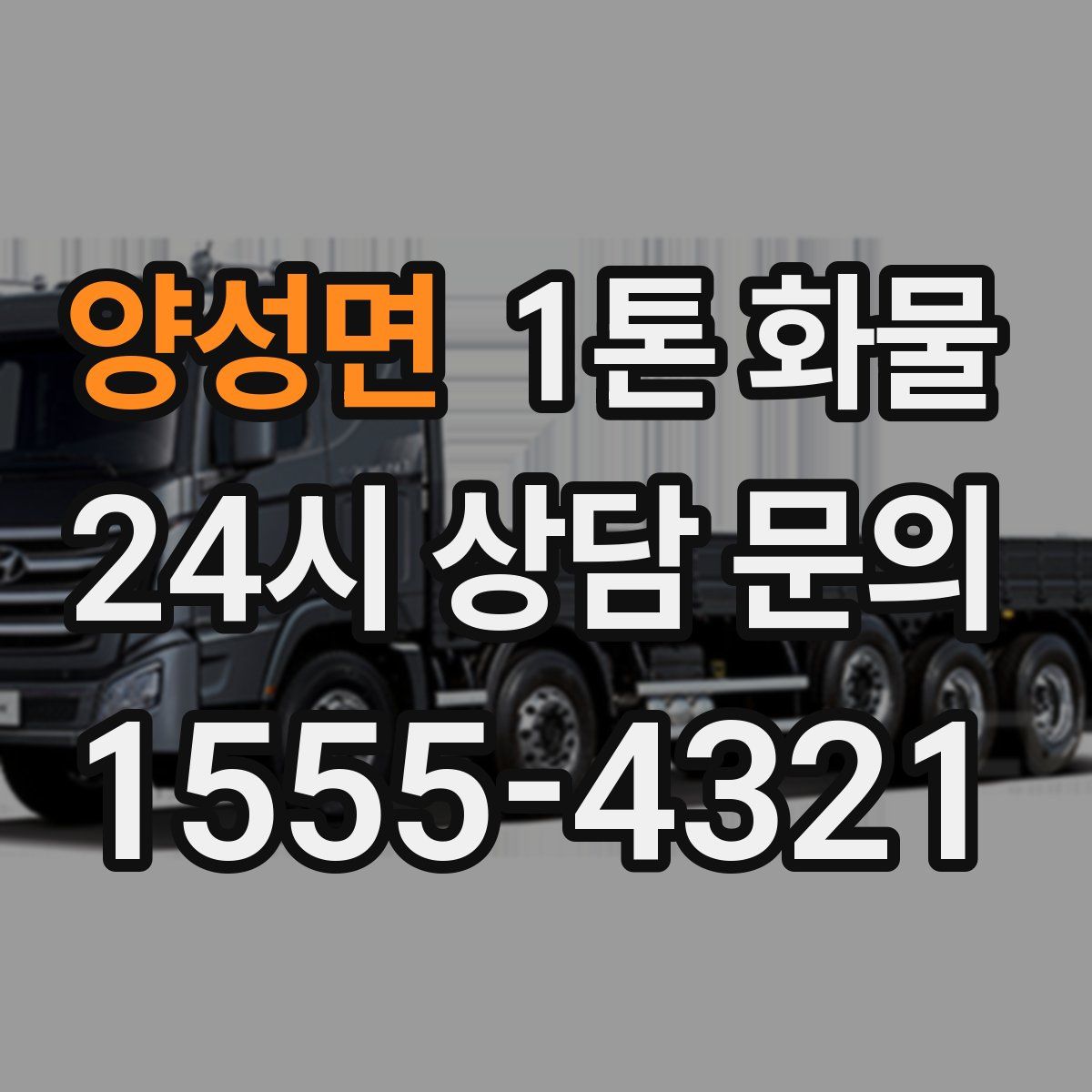 양성면 1톤 화물