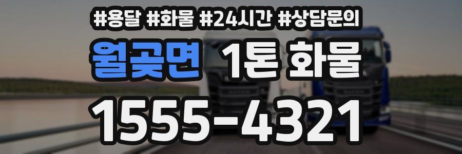월곶면 1톤 화물