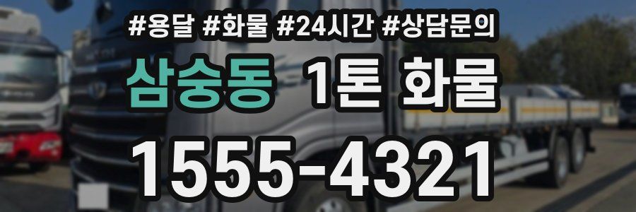 삼숭동 1톤 화물