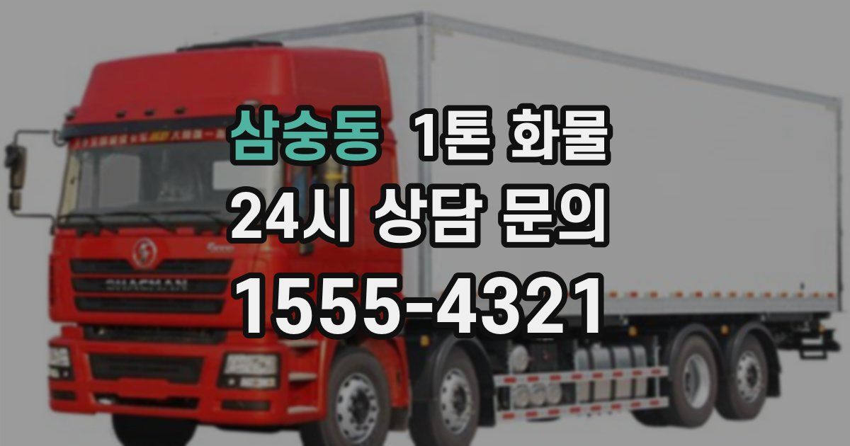 삼숭동 1톤 화물