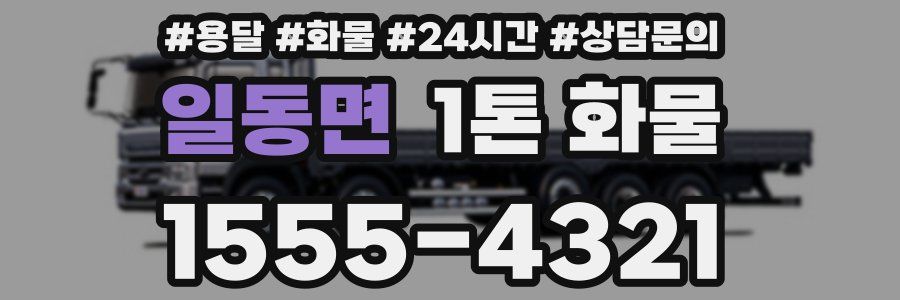 일동면 1톤 화물