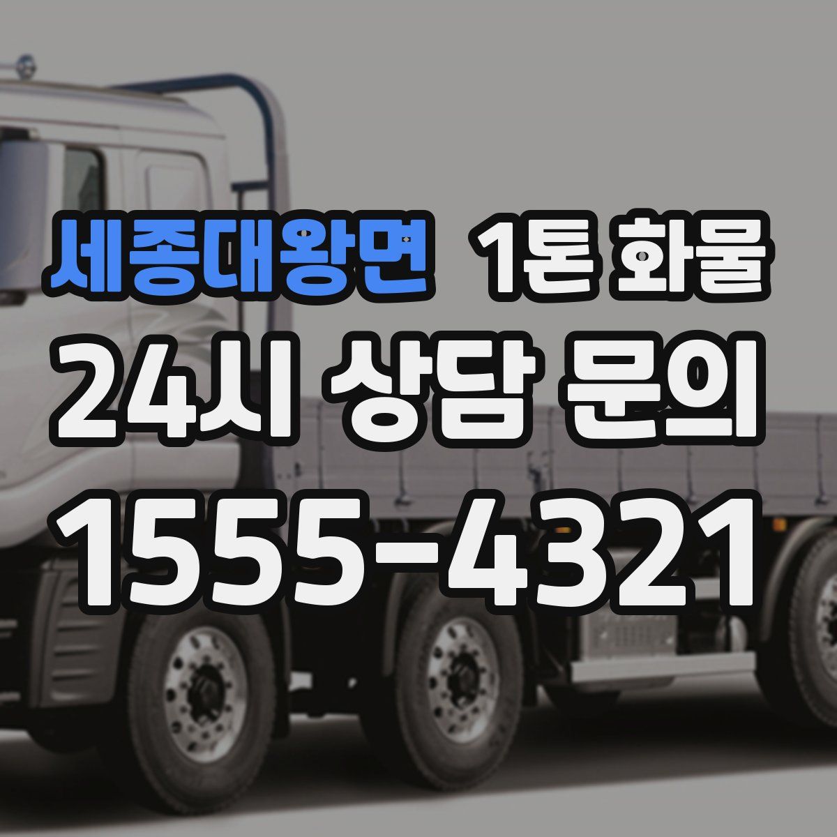 세종대왕면 1톤 화물