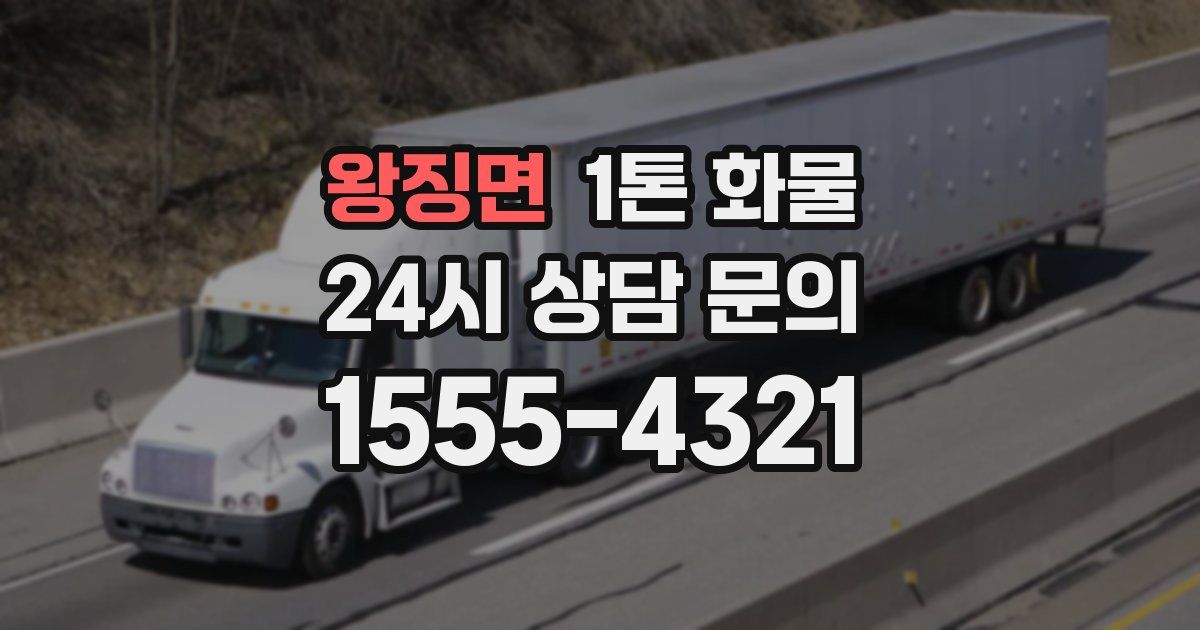 왕징면 1톤 화물