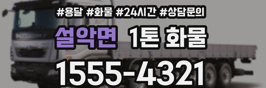 설악면 1톤 화물