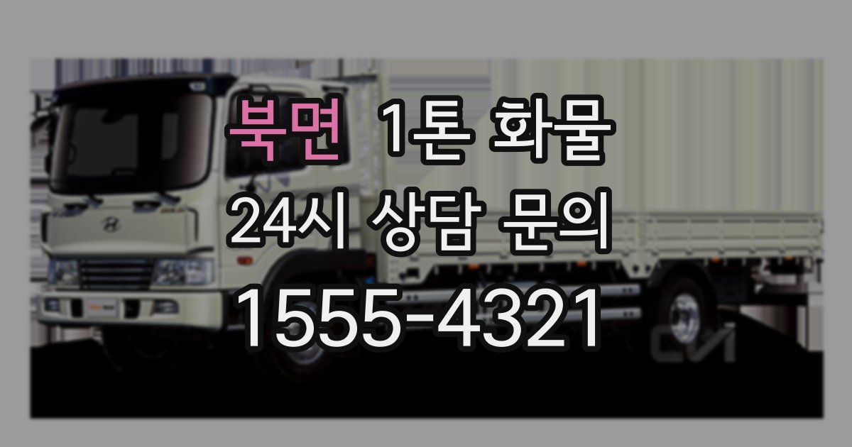 북면 1톤 화물