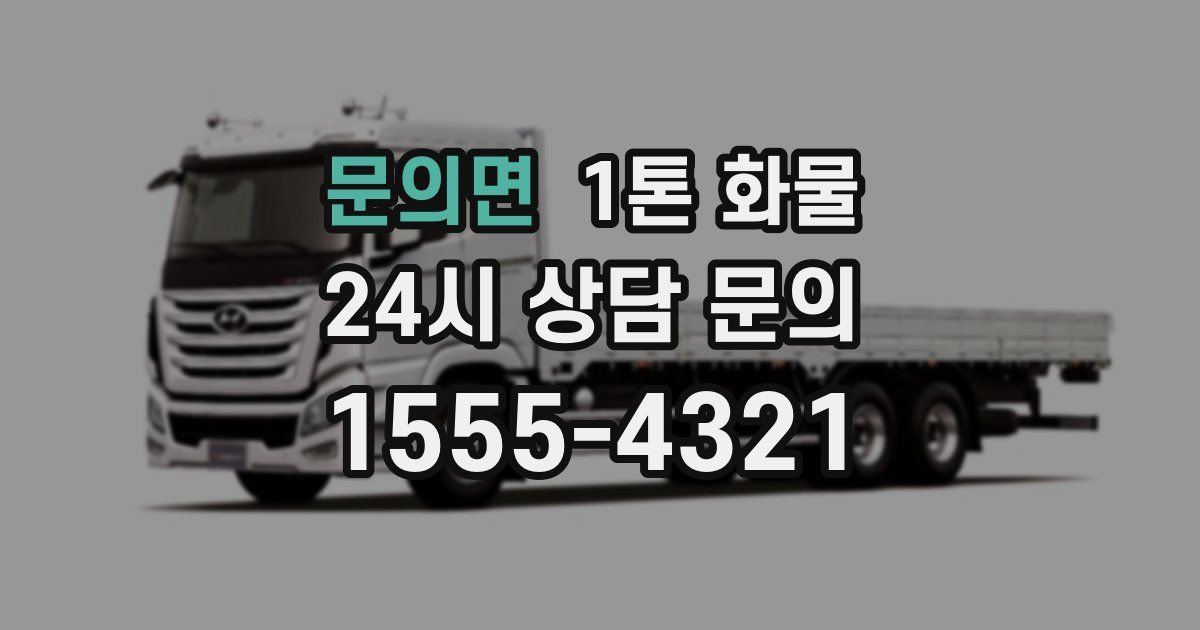 문의면 1톤 화물