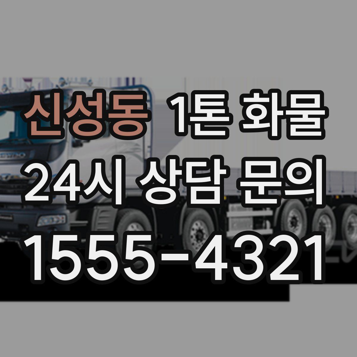 신성동 1톤 화물