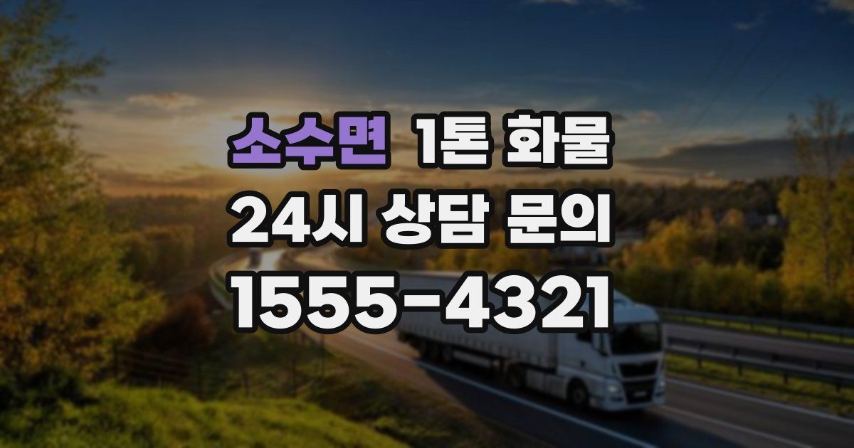 소수면 1톤 화물