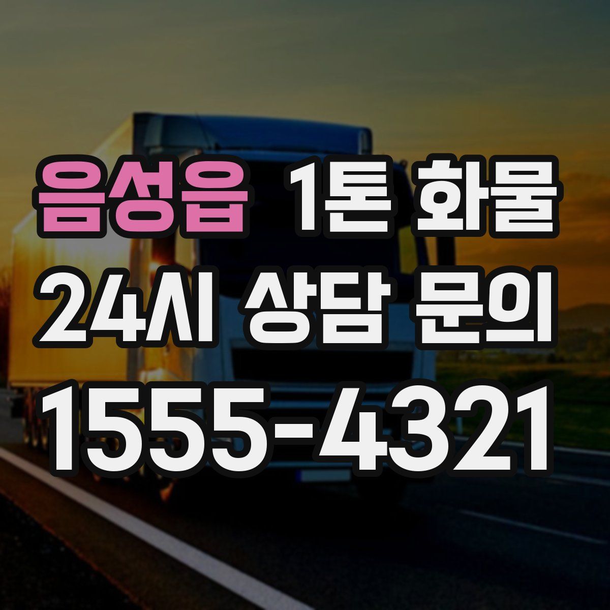 음성읍 1톤 화물