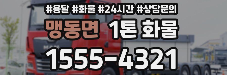 맹동면 1톤 화물