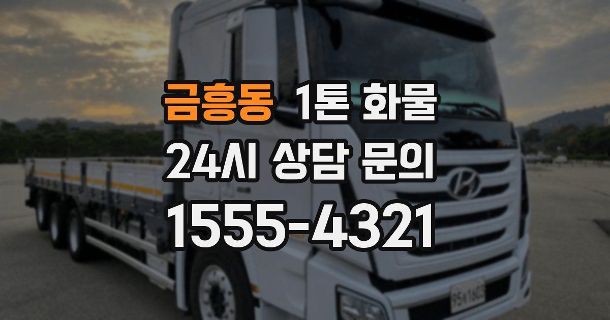 금흥동 1톤 화물
