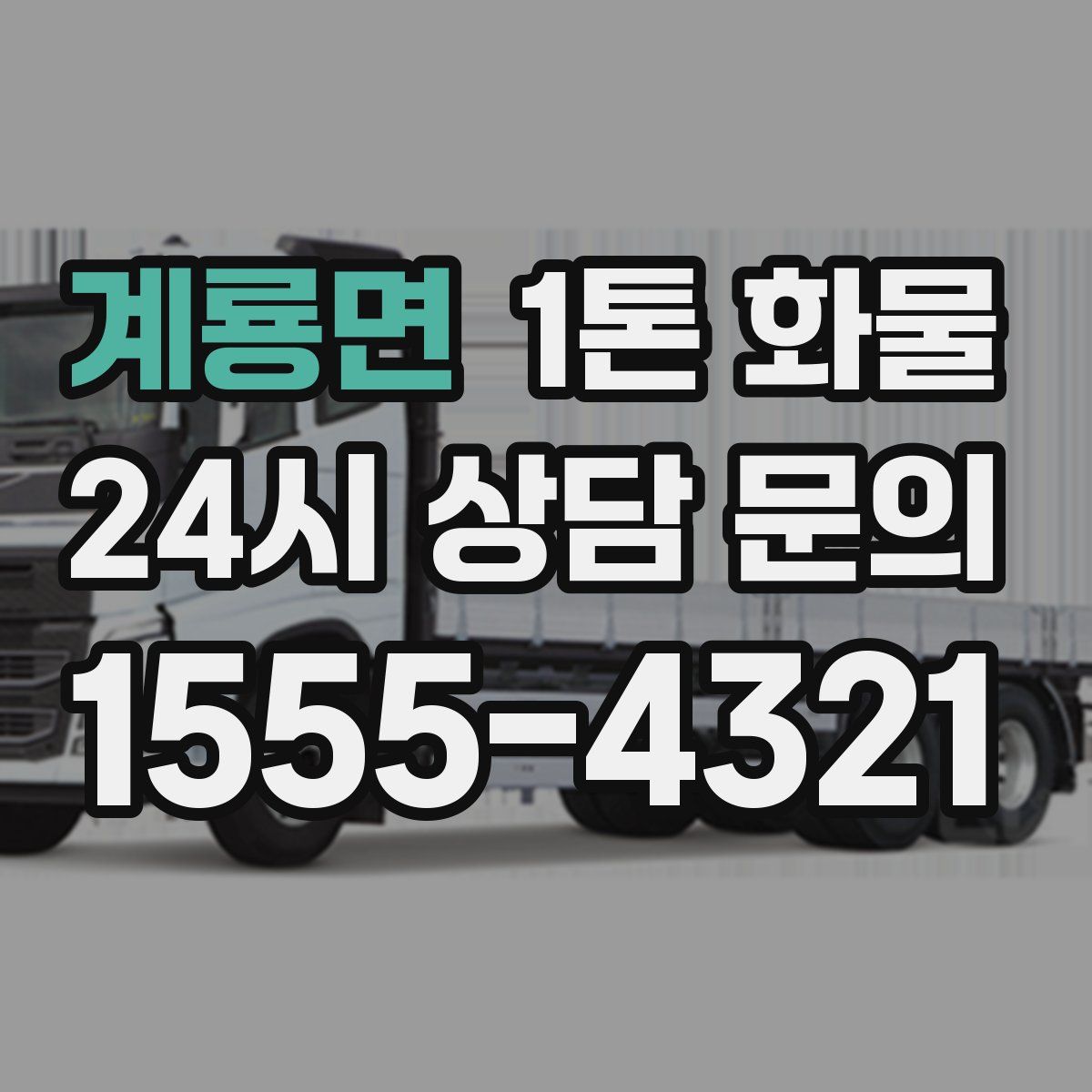 계룡면 1톤 화물