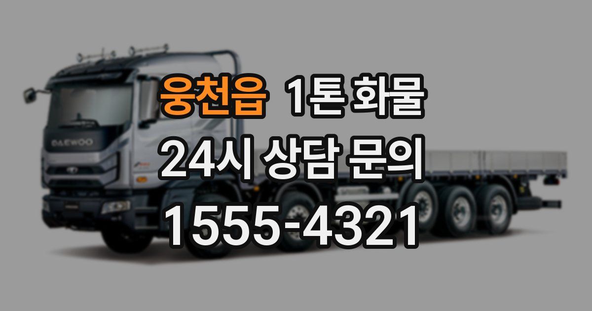 웅천읍 1톤 화물