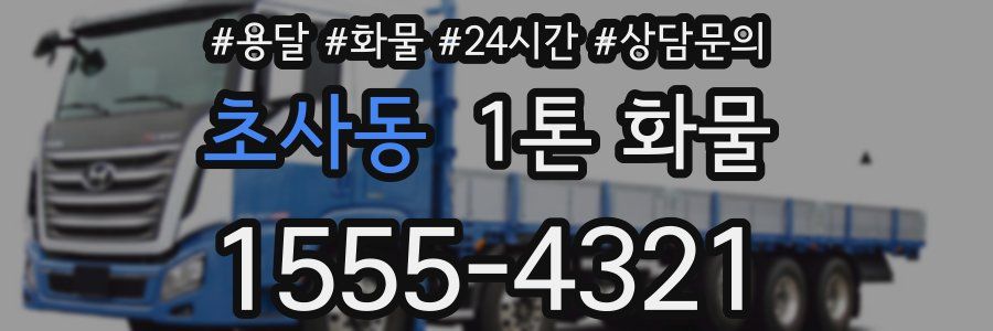 초사동 1톤 화물