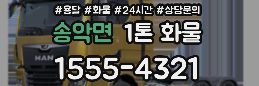 송악면 1톤 화물