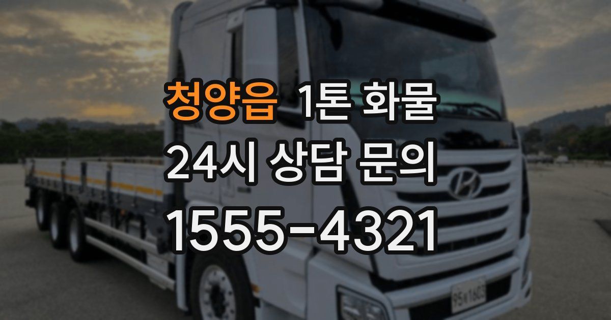 청양읍 1톤 화물