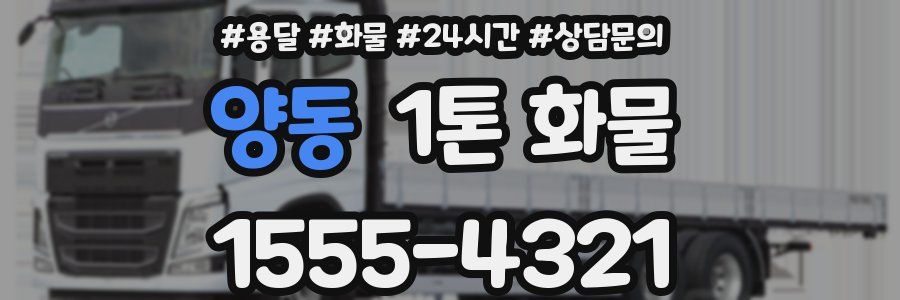 양동 1톤 화물