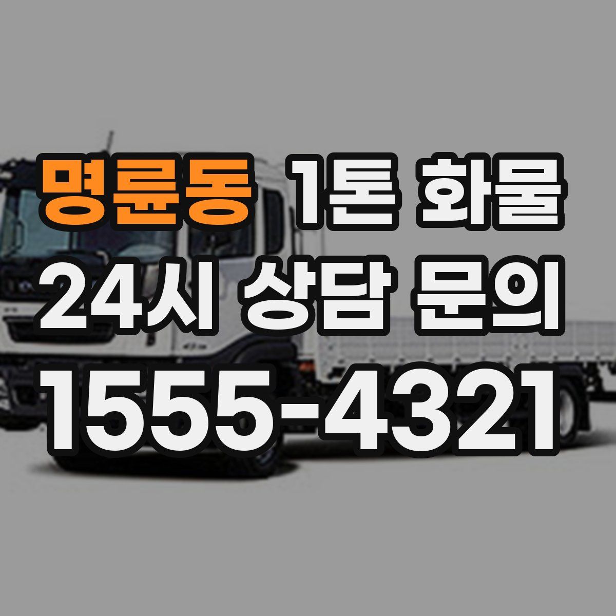 명륜동 1톤 화물
