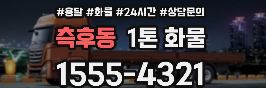 측후동 1톤 화물