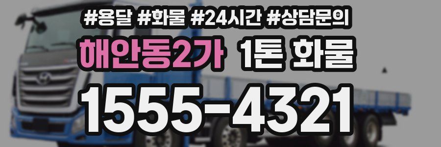 해안동2가 1톤 화물