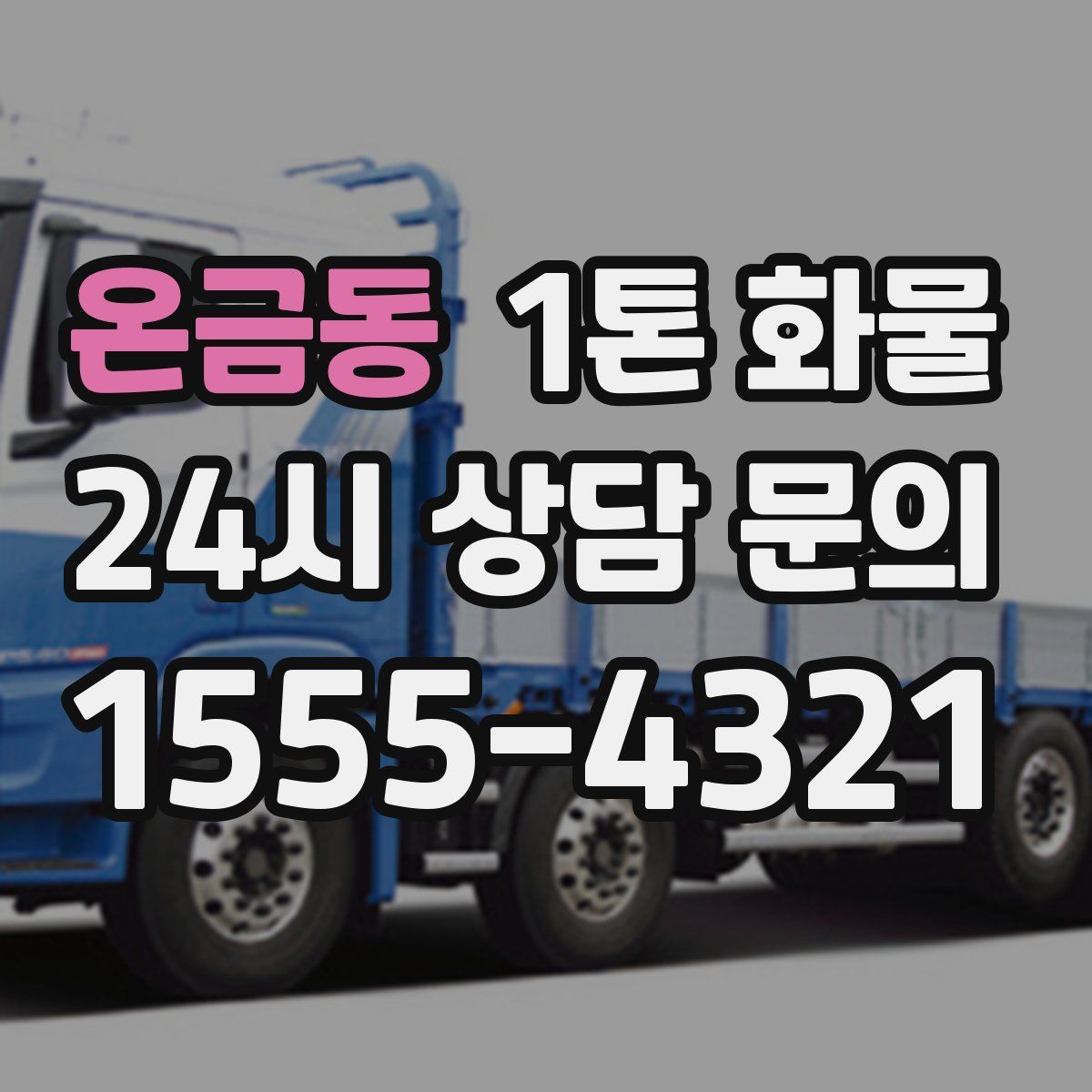 온금동 1톤 화물