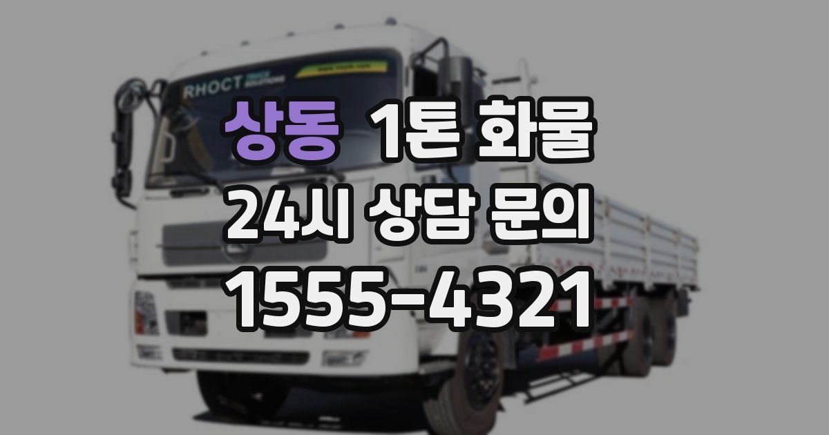 상동 1톤 화물