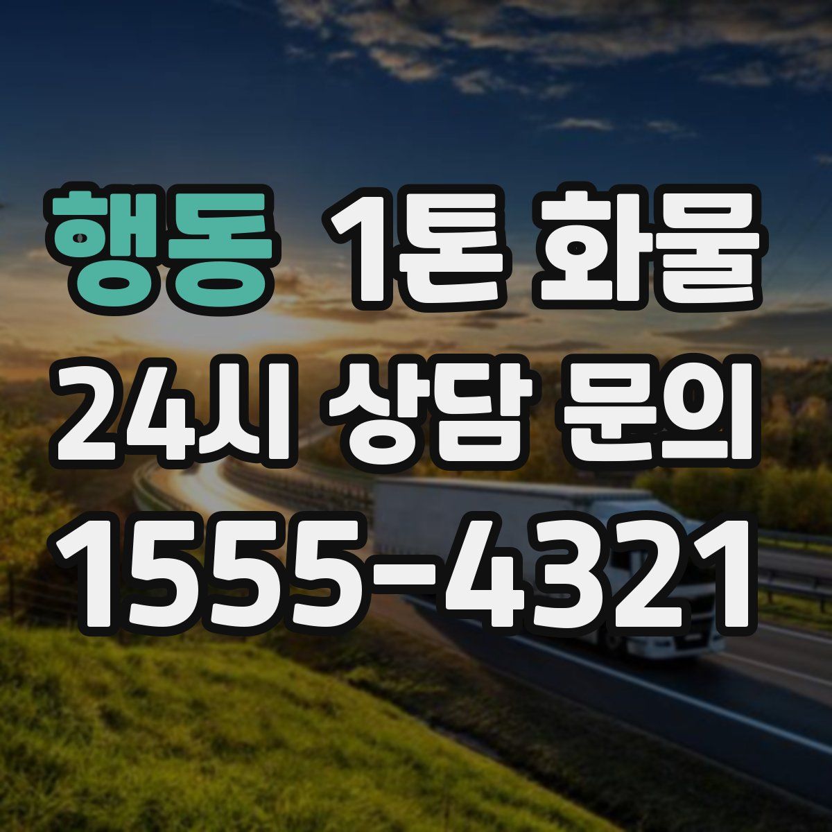 행동 1톤 화물