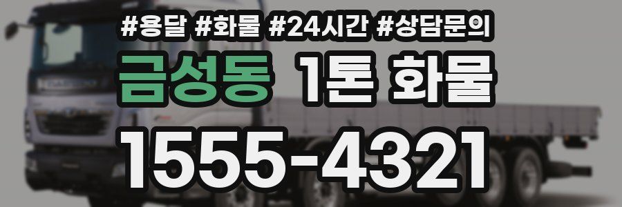 금성동 1톤 화물