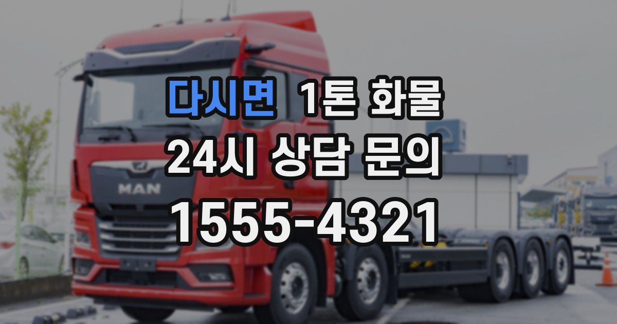 다시면 1톤 화물