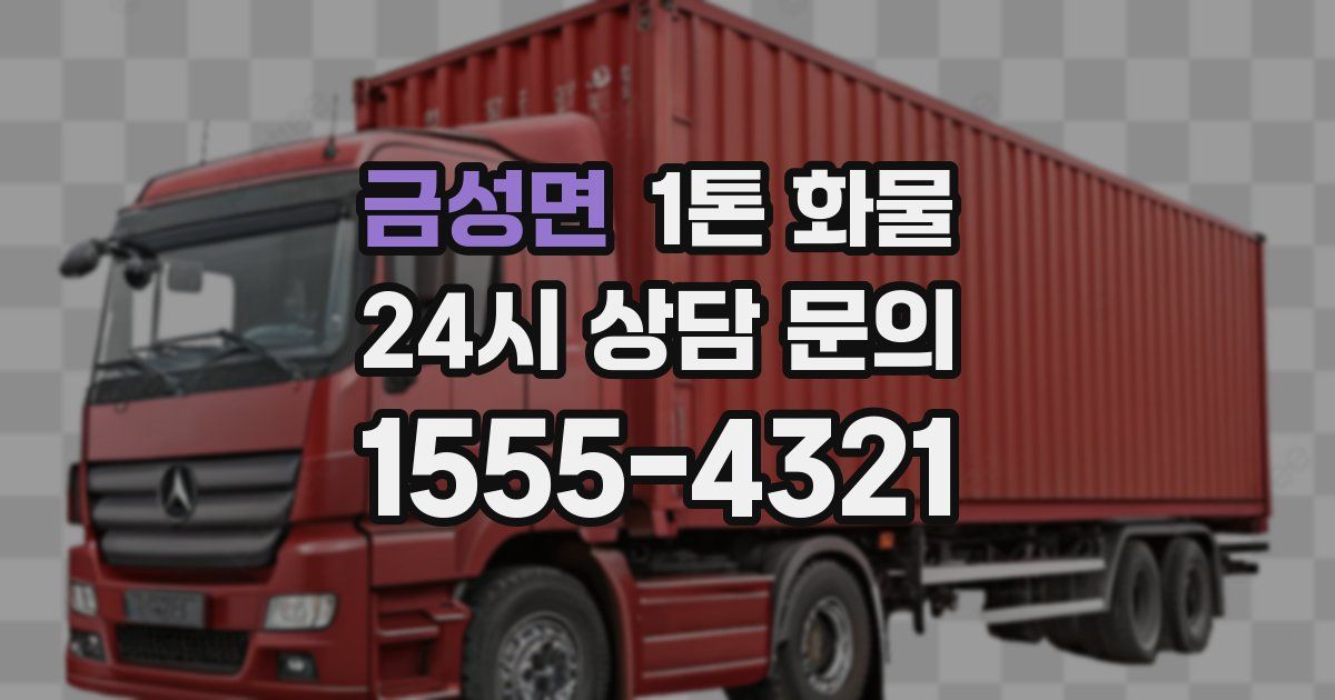 금성면 1톤 화물