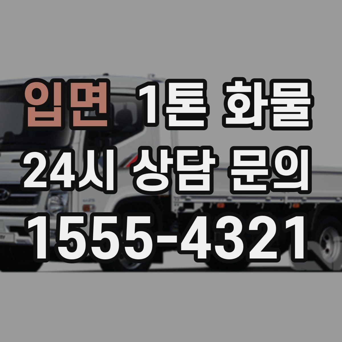 입면 1톤 화물