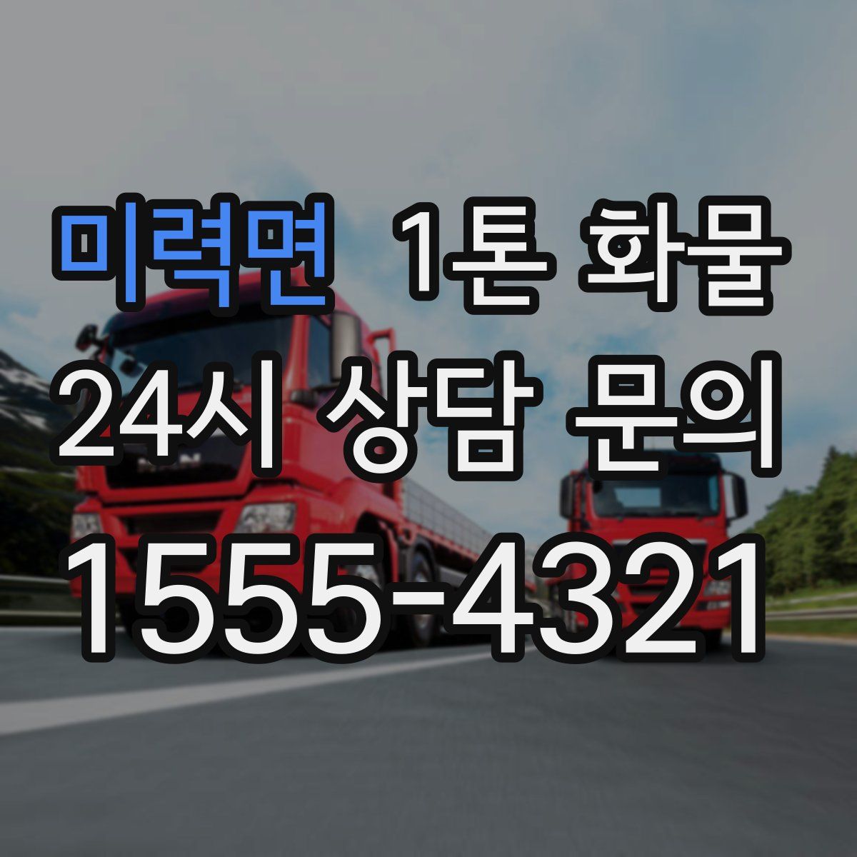 미력면 1톤 화물